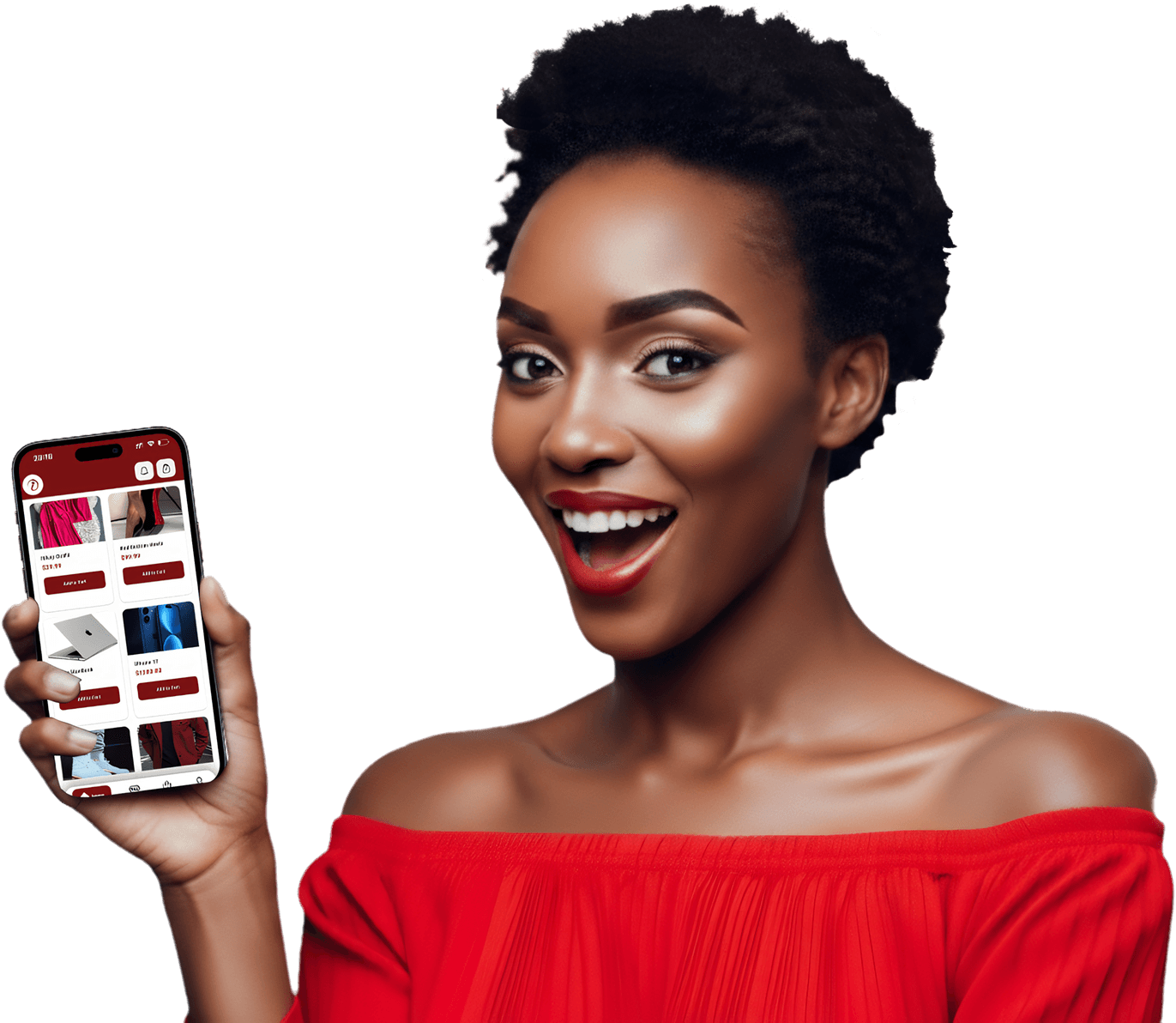 Enthusiastic Imago creator holding the Imago mobile experience